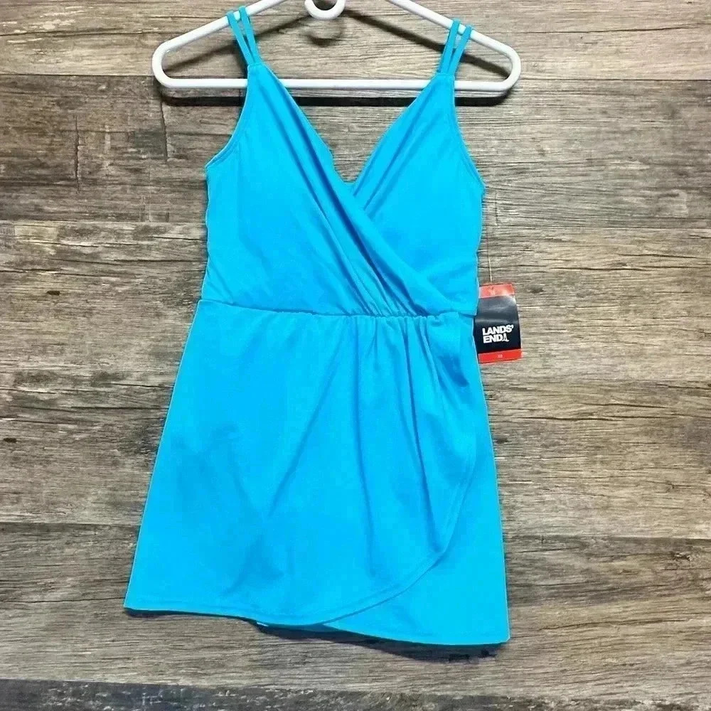Lands' End Women's Blue Swim‎ One Piece